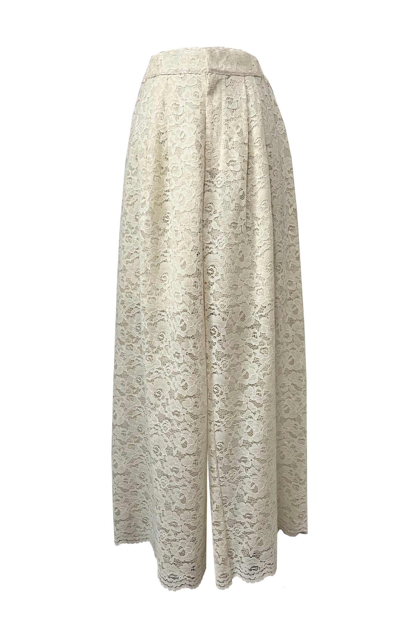 Lace wide pants
