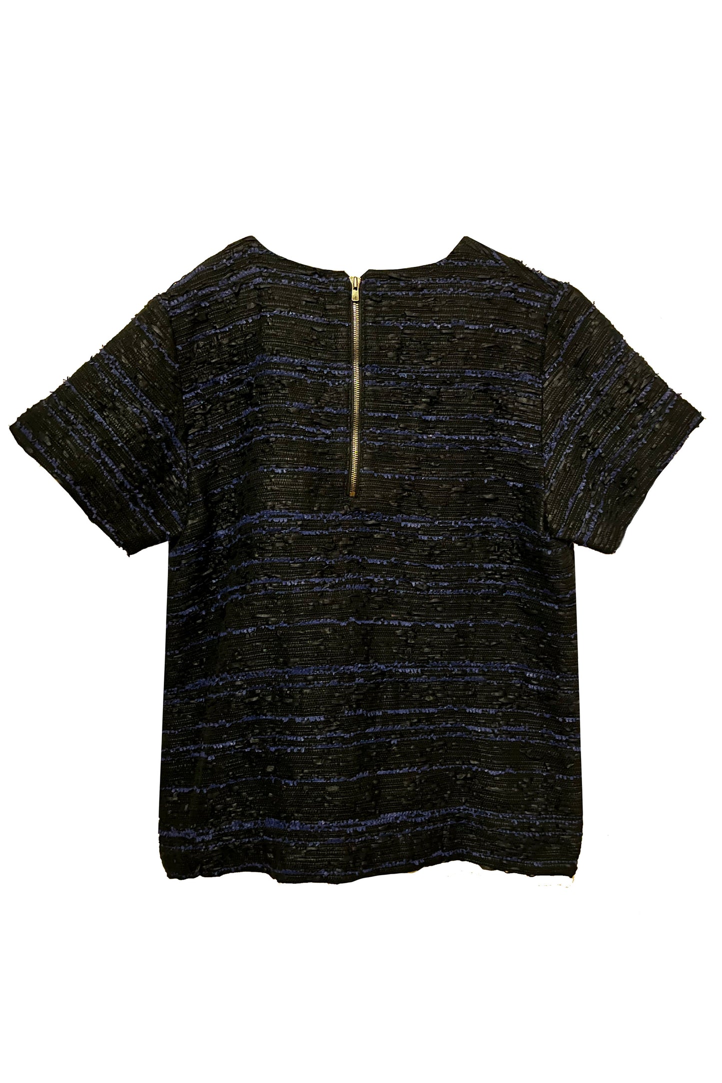Tweed short sleeve top