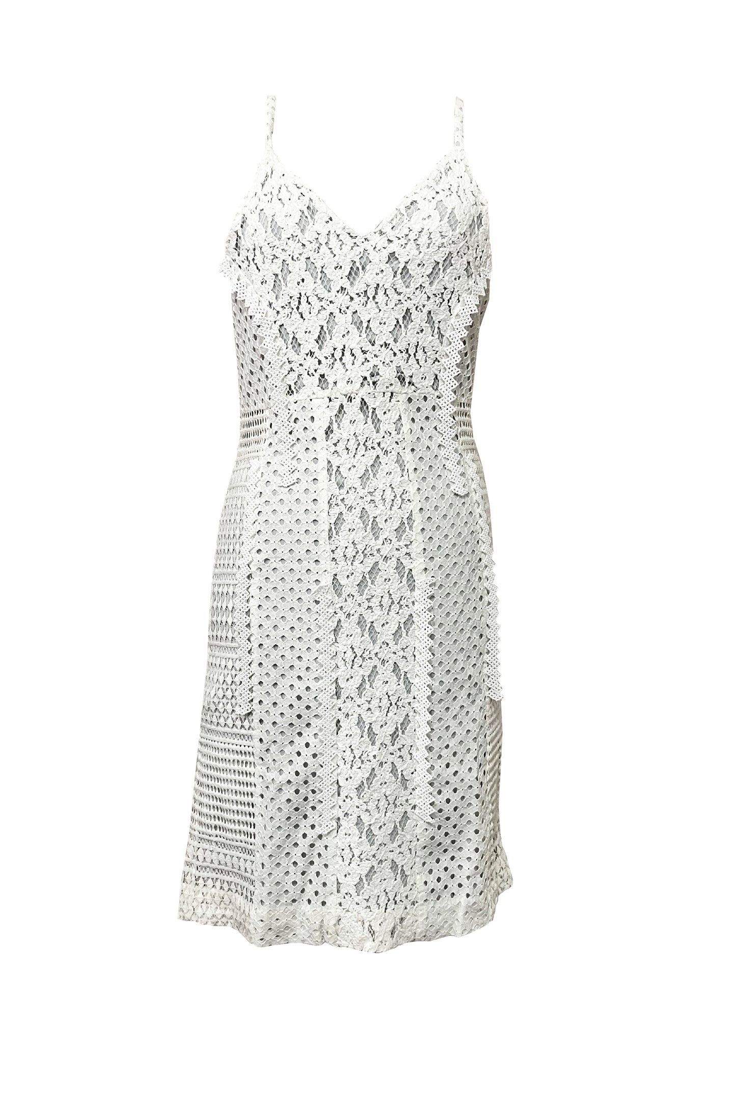 Multiple Lace Dress with Huichol Beads