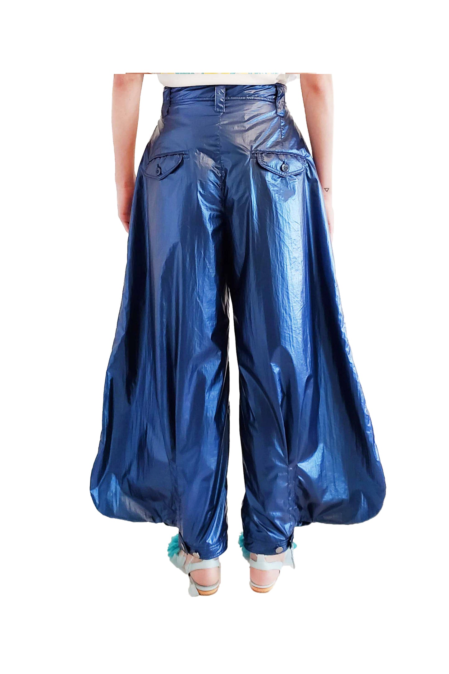 'SC003' Metallic volume pants