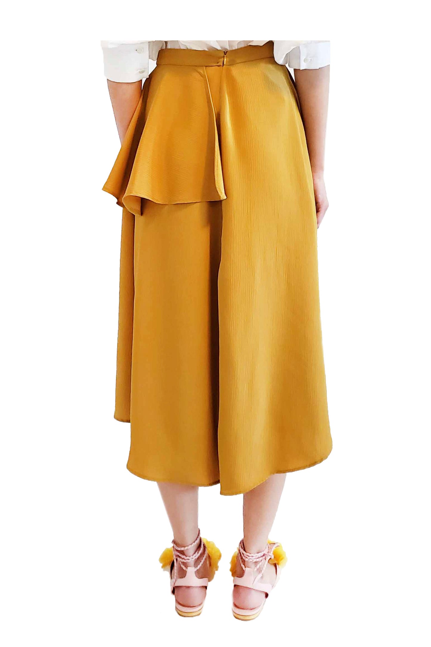 'C001' Crepe layered skirt
