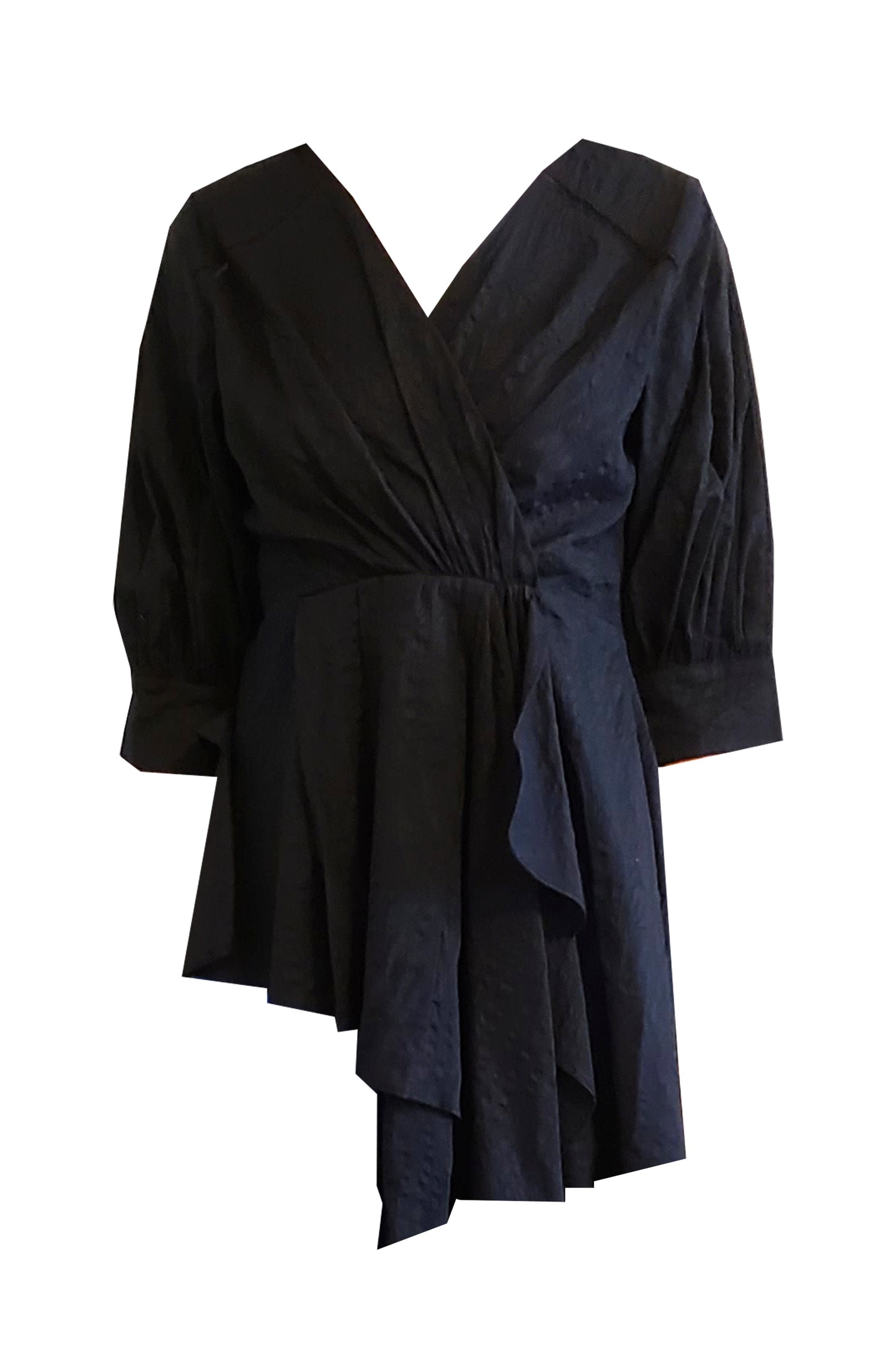 Asymmetrical cotton blouse