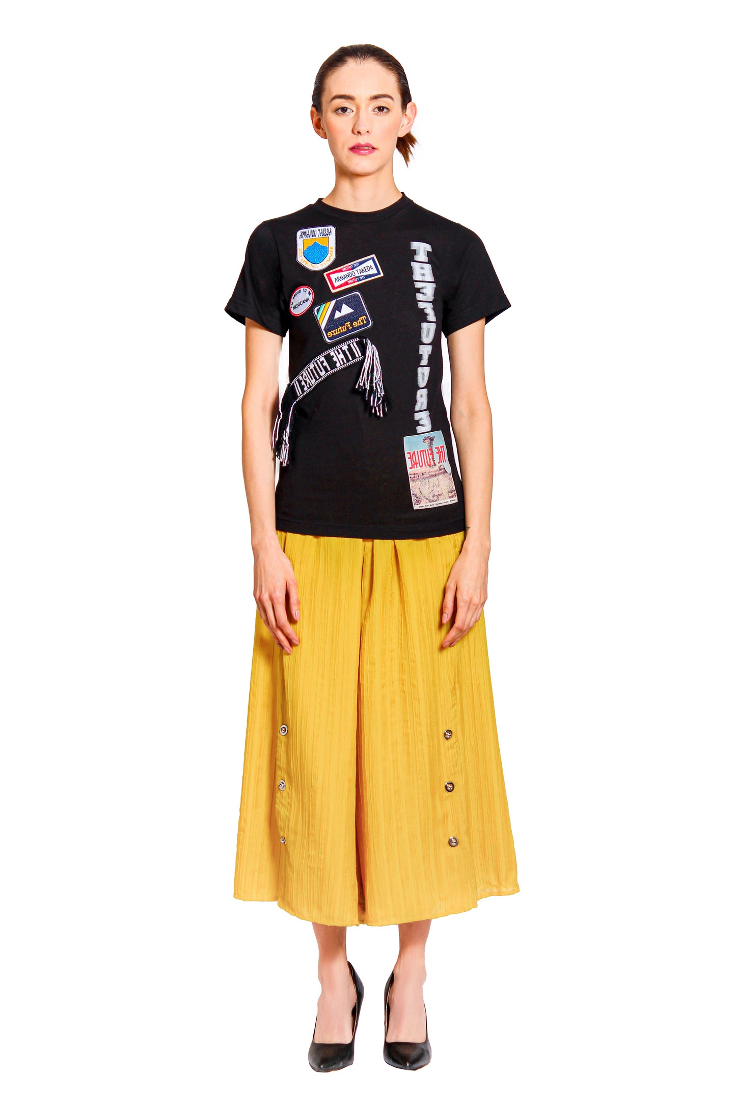 'El tiempo' Patch T-shirt with Purepecha tape