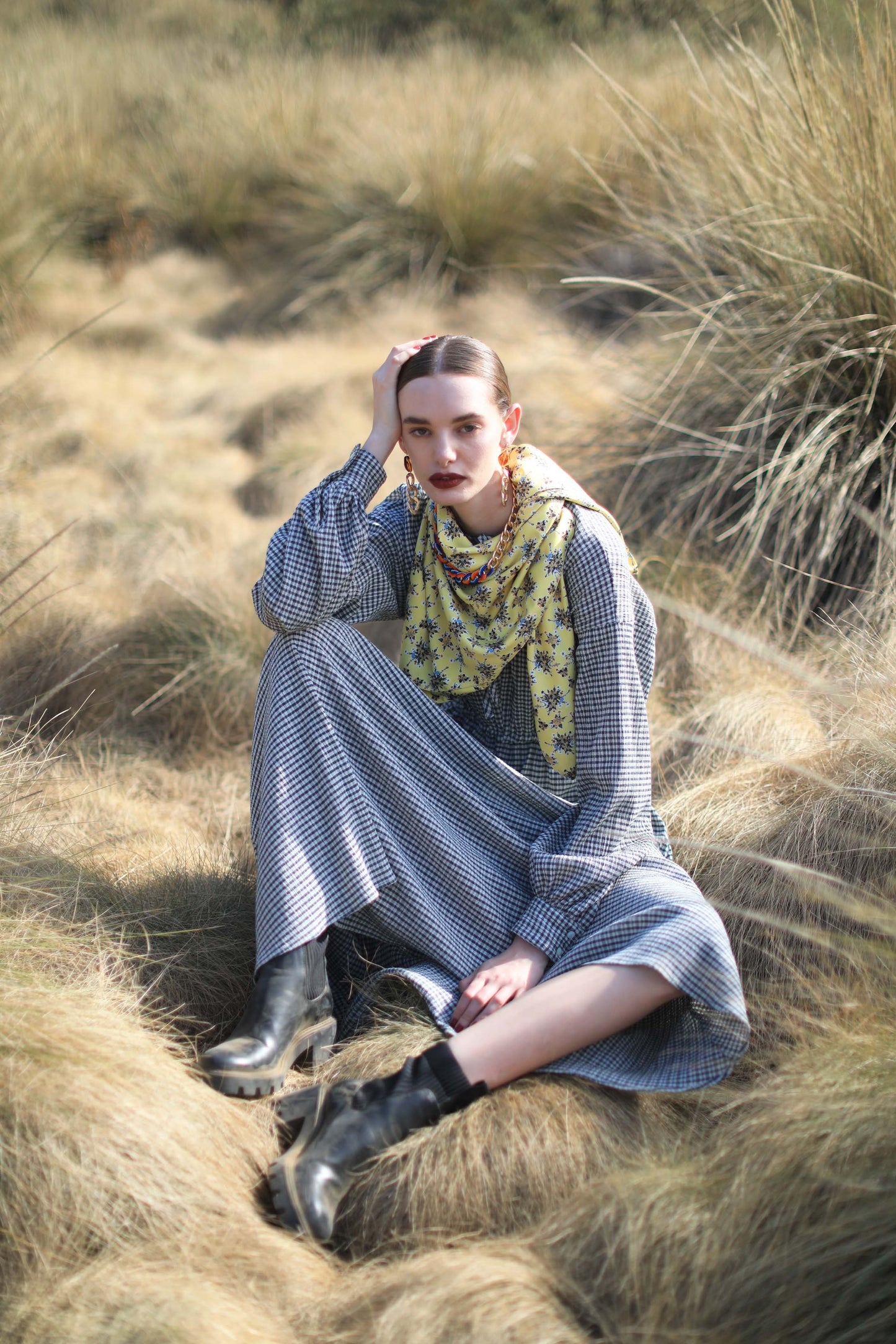 Mexican flower print Scarf