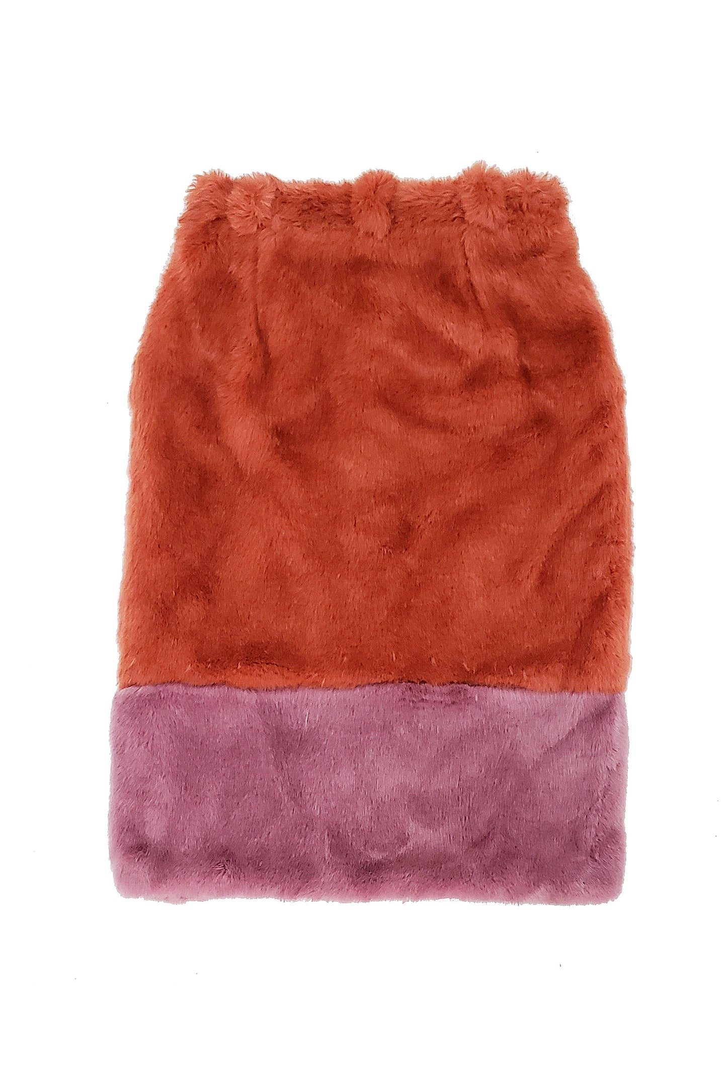 Eco-Fur pencil skirt