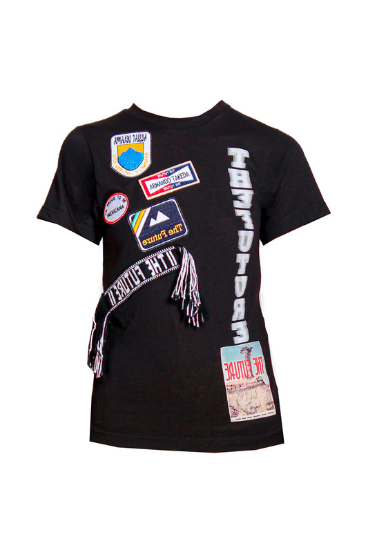 'El tiempo' Patch T-shirt with Purepecha tape